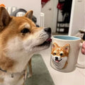 Custom Pet Face Mug — Hand-Painted Portrait From Your Photo